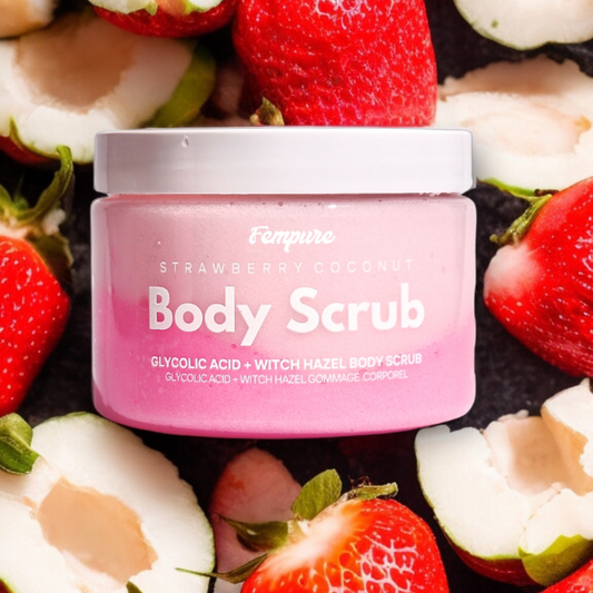 Strawberry Coconut Glycolic Body Scrub